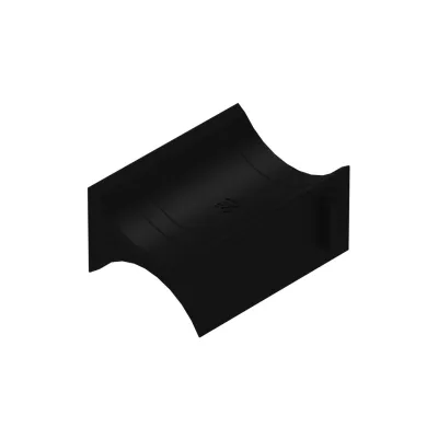 Niedax Doppelwanne DW 26 | Gegenwanne für Bügelschelle | Kabeldurchmesser 22-26mm | Kunststoff | halogenfrei | lichtgrau