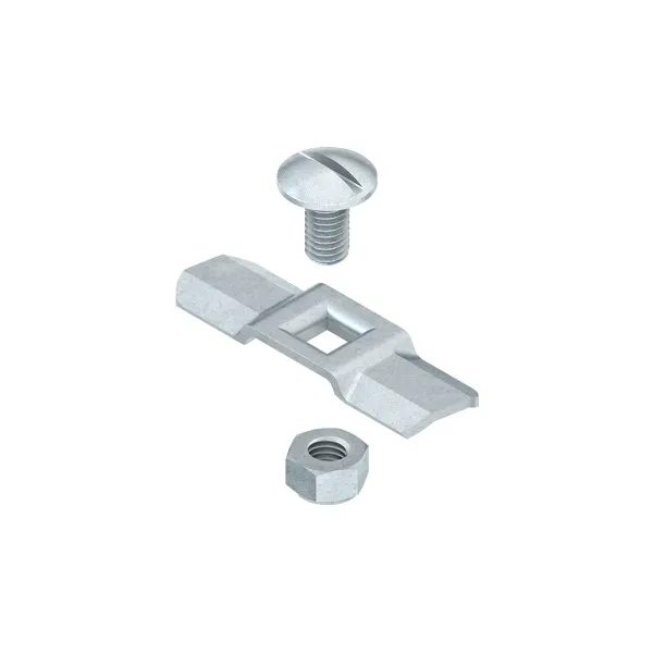 NIEDAX Drehriegel RDRS 2/50 E3 | Deckelverbinder für Kabelrinne | Edelstahl rostfrei | 50mm | mit Sicherungsmutter