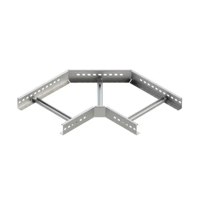 Niedax Eckstück KLE 60.603 F | Bogen 90° für Kabelleiter | 60x600 mm | Stahl verzinkt | Innenradius 50 mm
