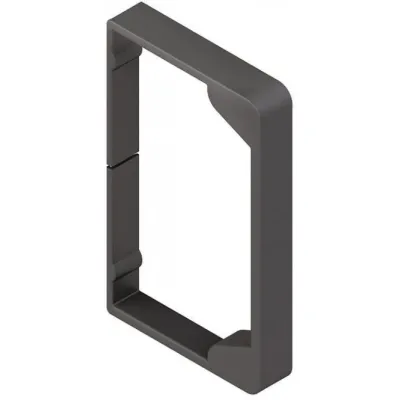 Niedax Endschutzring LER 60.060 | Leitungsführungskanal 60x60 mm | Polypropylen PP | halogenfrei | schwarzgrau RAL 7021