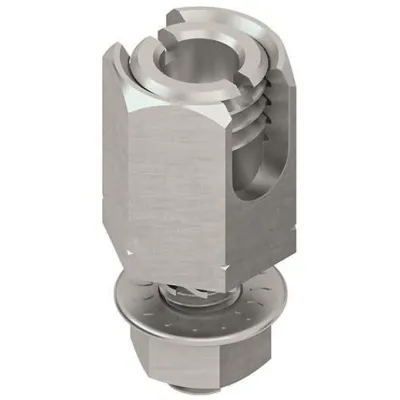 Niedax Erdungsklemme MTEKM 4X10 E10 | Gitterrinnen-Erdungsklemme | 4–10 mm² | Edelstahl rostfrei | 32 mm