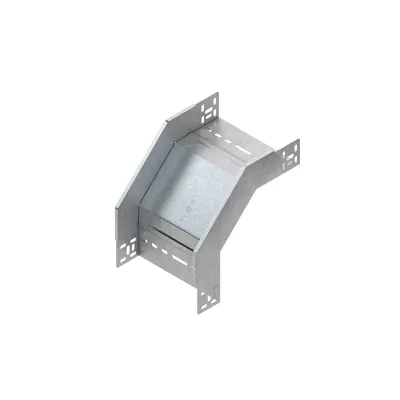 Niedax Fallstück RFD 60.200 F | 90° Bogen vertikal fallend | 60x200 mm | Stahl feuerverzinkt | integrierter Verbinder