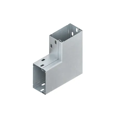 Niedax Flachwinkel 90° LEWC 60.100 | Leitungskanal-Eckverbinder | 60x100 mm | Stahl bandverzinkt | halogenfrei | IP20