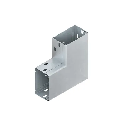 Niedax Flachwinkel 90° LEWC 60.100 | Leitungskanal-Eckverbinder | 60x100 mm | Stahl bandverzinkt | halogenfrei | IP20