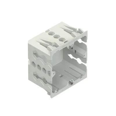 Niedax Geräteeinbaudose GDM 50-1 VW | Einbaudose für Geräteeinbaukanal | H50mm | Kunststoff halogenfrei | verkehrsweiß