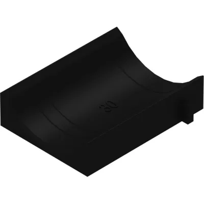 NIEDAX Gegenwanne GWU 50 | für Bügelschellen | Kabel Ø 46-50 mm | Polystyrol | halogenfrei | lichtgrau