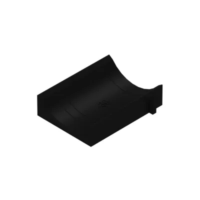 NIEDAX Gegenwanne GWU 50 | für Bügelschellen | Kabel Ø 46-50 mm | Polystyrol | halogenfrei | lichtgrau