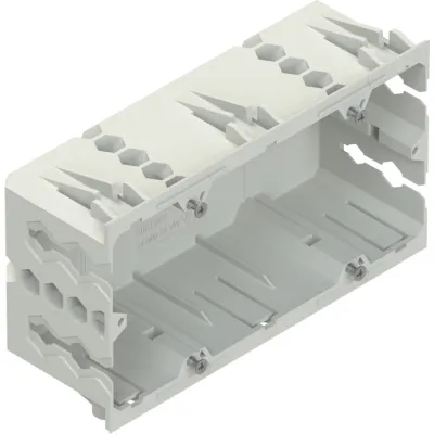 Niedax Einbaudose für Geräteeinbaukanal GDM 50-2 VW | zweifach | 50mm Höhe | Kunststoff | halogenfrei | verkehrsweiß