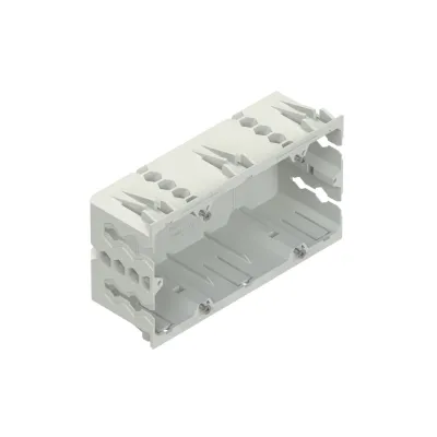Niedax Einbaudose für Geräteeinbaukanal GDM 50-2 VW | zweifach | 50mm Höhe | Kunststoff | halogenfrei | verkehrsweiß