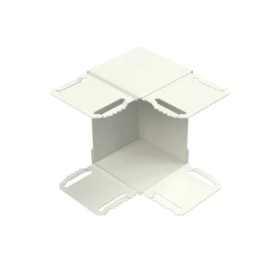 Niedax Inneneckeinsatz GKIE 133T70 VW | Gerätekanal 90° | 133x70 mm | Stahl bandverzinkt | halogenfrei | RAL 9016 Weiß