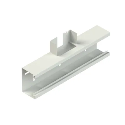 Niedax T-Stück 90° GKT 133-78T70 VW | Gerätekanal-Zubehör | 133x70mm | Stahl bandverzinkt | RAL 9016 Weiß | halogenfrei