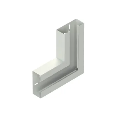 Niedax GK-Vertikaleck 90° GKV 170-78T70 VW | Kabelkanalwinkel | 170x70 mm | Stahl verzinkt | halogenfrei | weiß RAL 9016