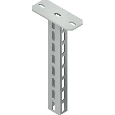 NIEDAX Hängestiel HU 6040/500 | U-Profil 60x40x506 mm | Stahl feuerverzinkt | Tragfähigkeit 6 kN | Funktionserhalt