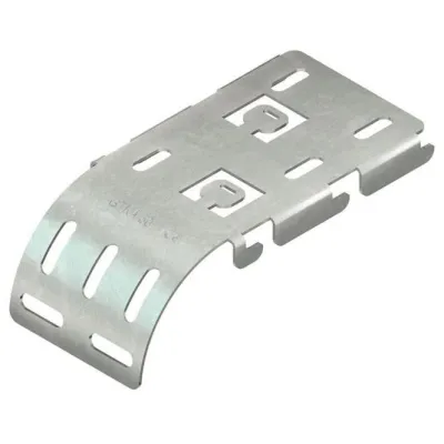 NIEDAX Kabelabgangsblech GTKA 50 FG | für Gitterrinnen 100 mm | Stahl verzinkt | schraublose Montage | VDE zertifiziert