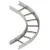 Bild: Niedax Bogen für Kabelleiter KLBK 60.403 | 90° horizontal | 60x400 mm | Innenradius 500 mm | Stahl bandverzinkt