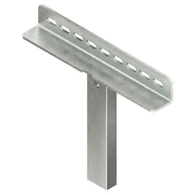 Niedax Klemmadapter KKATS 400 F | schwer | Wandmontage & Klemmbefestigung | Flanschbreite 100–320 mm | Stahl verzinkt