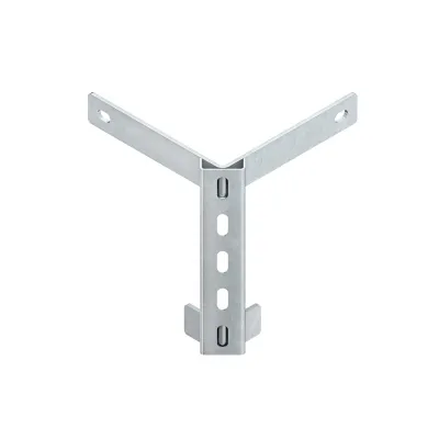 NIEDAX Klemmadapter KWAE 200 | 45° Ausleger Adapter | Stahl feuerverzinkt | Betonmontage | 250x210 mm