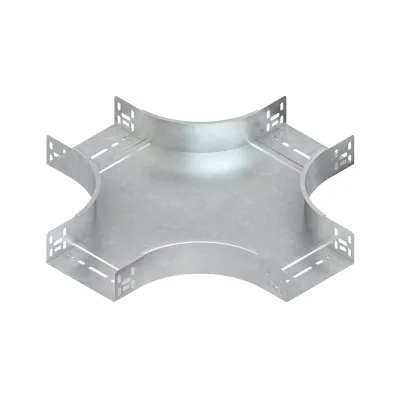 Niedax Kreuzstück für Kabelrinne RKS 60.500 | 60x500 mm | Stahl bandverzinkt | Innenradius 138 mm