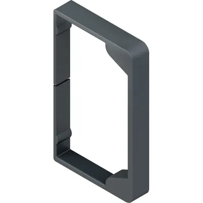 Niedax Endschutzring LER 100.100 | Endstück für Leitungsschutzkanal 100x100 mm | Polypropylen | halogenfrei | anthrazit