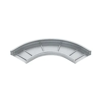 NIEDAX Bogen für Kabelrinne WRBR 105.500 | 90° horizontal | 105x500 mm | Stahl bandverzinkt | integrierter Verbinder