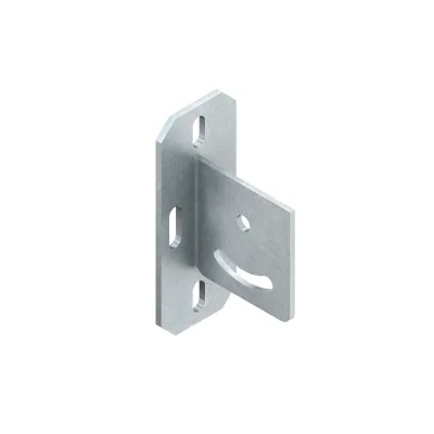 NIEDAX Schraubkopfplatte KUGH 50 | U-Profil Deckenmontage | horizontal verstellbar 30° | Stahl feuerverzinkt