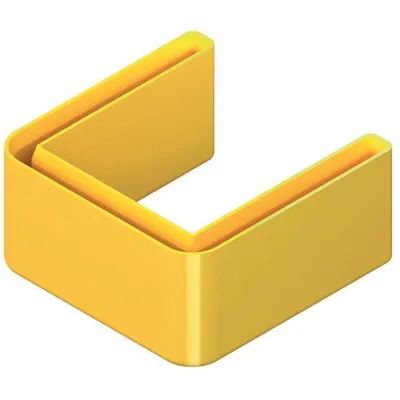 NIEDAX Schutzkappe SKU 5050 Endkappe für U-Profil | Kunststoff | 54x54x54 mm | halogenfrei | gelb