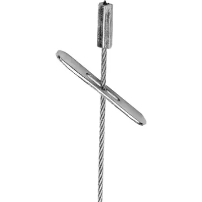 NIEDAX Drahtseilabhängung GAQ-2/3 | Set-Querverankerung | Stahlseil 2 mm Ø | Länge 3 m | verzinkt | Tragkraft 45 kg