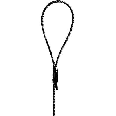 Niedax Drahtseilabhängung Set GAK-2/2 | Aufhängesystem mit Schlaufe | Stahl verzinkt | 2 m | 2 mm Ø | 45 kg Traglast