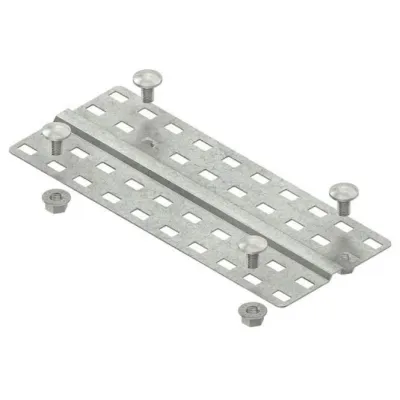 Niedax Stoßstellenleiste RSLC 400 | Verbinder für Kabelrinne 400mm | Stahl bandverzinkt | Funktionserhalt