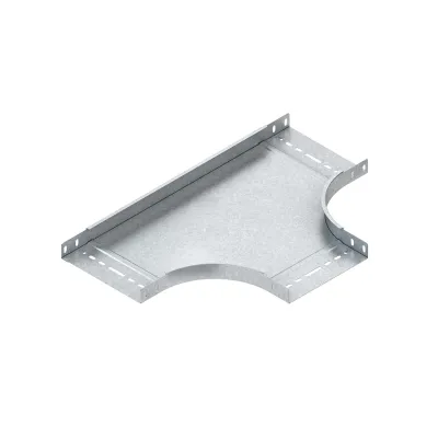 NIEDAX T-Stück RTS 35.100 | Kabelrinne 35x100 mm | horizontal | Stahl bandverzinkt | Innenradius 138 mm