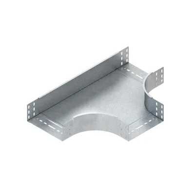 NIEDAX T-Stück Kabelrinne RTS 85.200 | 85x200 mm | T-Stück horizontal | Stahl bandverzinkt | integrierter Verbinder
