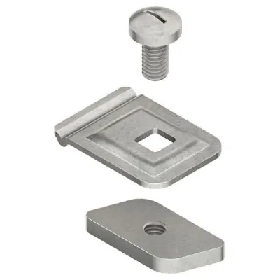 Niedax Trennsteghalter KLWC 16 F | Trennstegbefestigung Kabelleiter Steigetrasse | Schraubset | Stahl feuerverzinkt