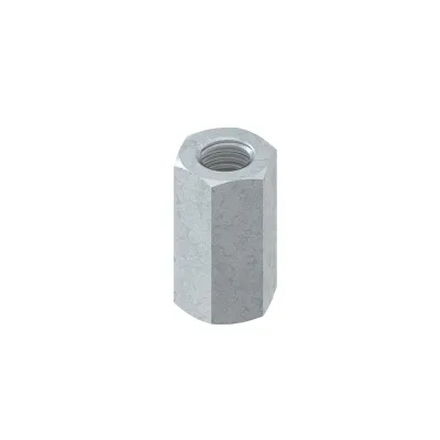 Niedax Verbindungsmuffe VBSM12 | M12 x 40 mm | sechskant | Stahl verzinkt | durchgehendes metrisches Gewinde