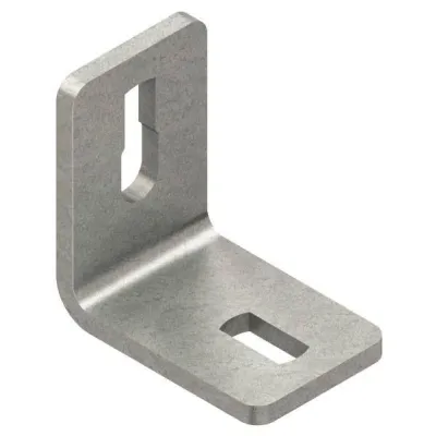 Niedax Wandanschlusswinkel WWU 150/8 E3 | Edelstahl 1.4301 | U-Profil gleichschenklig | 60x60x40 mm | Befestigungswinkel