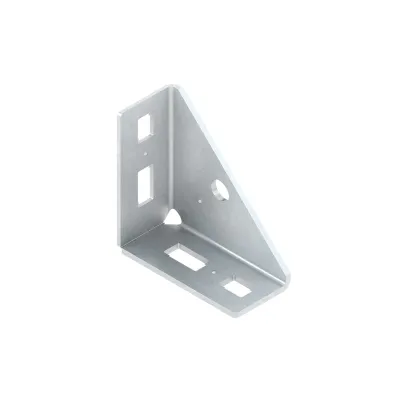 Niedax Winkelverbinder TRV 40 | für U-Profil 50x50 & 60x40 | Stahl feuerverzinkt | 100x100x46 mm | ohne Schraubzubehör