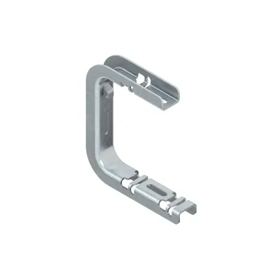 NIEDAX Deckenbügel GTCB 50/100 E3 | C-Bügel Edelstahl | 200 N | für Gitterrinnen 50–100 mm | schraubenlos