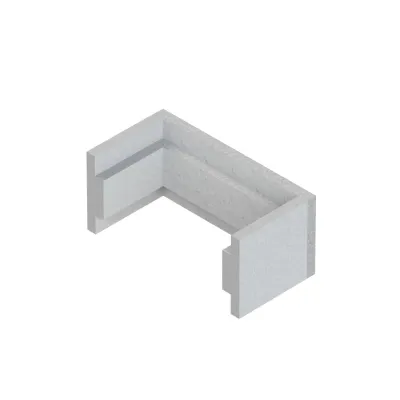 NIEDAX Zugentlastung ZF 175.250-90 | Funktionserhalt E30/E60/E90 | 250 mm | vertikal | Leichtbeton | Set