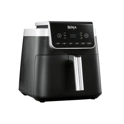 Ninja Heißluftfritteuse AF180EU | Max Pro 6,2L Airfryer | 2000W | 6 Programme | spülmaschinenfest | Antihaft | Schwarz