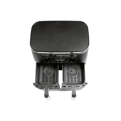 Ninja Heißeuftfritteuse AF300EU Foodi Dual Zone | 7,6L Fassungsvermögen | 2 Fächer | 2400W | 6-in-1 | Schwarz