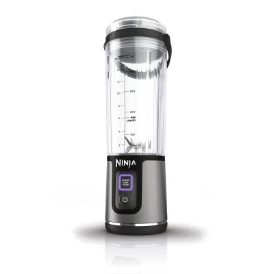 Ninja Tragbarer Mixer BC151EUBK | Smoothie Maker kabellos | USB-C wiederaufladbar | Eis-Crush | 530ml BPA-frei | Schwarz