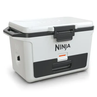 Ninja Kühlbox FrostVault FB151EUWH | 47L Hard Cooler | Eis hält bis 6 Tage | Trockenlagerung | Kunststoff | Weiß