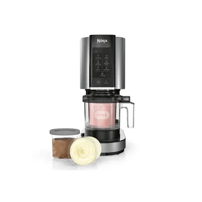 Ninja Creami NC300EU Eismaschine | 1,4L | 7 Programme | 3 Behälter | Schwarz/Silber