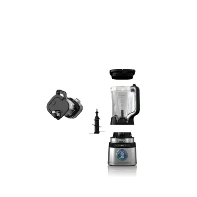 Ninja Standmixer TB201EU | Power Blender Pro | 1200 Watt | 1,9 L Krug | Automatikprogramme | Edelstahl/Schwarz