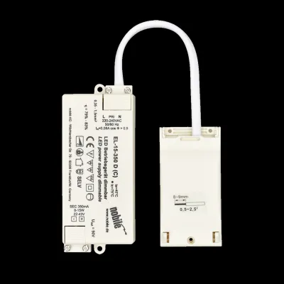 NOBILE LED Betriebsgerät EL-15-350 D (C) | LED-Trafo | 350mA | 8-15W | IP20 | dimmbar | Einbau | Kunststoff