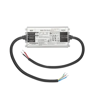 NOBILE LED-Trafo EL-60-12V | 8980200612 | 12V 1-60W IP67 | Konstantspannung | Innen & Außen | Metallgehäuse