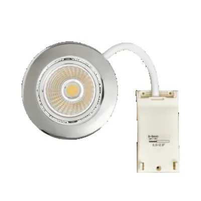NOBILE LED-Einbaustrahler 6W 570lm 3000K warmweiß | chrom | Aluminium | Ø 88mm | dimmbar | Downlight 5068 ECO DOB