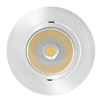 NOBILE LED-Einbaustrahler 5068 ECO Flat | 7,5W | 480lm | 3000K warmweiß | Aluminium chrom | Ø68mm | 29mm tief