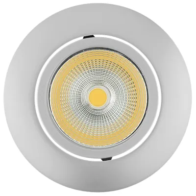 NOBILE LED-Einbaustrahler 5068 ECO Flat | 7,5W 3000K 480lm | Ra 98 | Aluminium | geringe Einbautiefe | chrom-matt