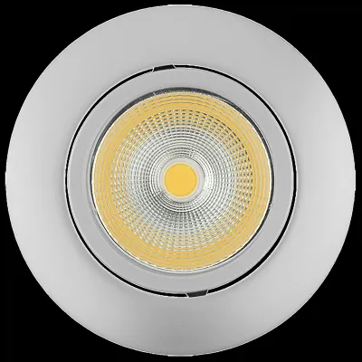 NOBILE LED-Einbaustrahler 5068 ECO Flat | 7,5W 3000K 480lm | Ra 98 | Aluminium | geringe Einbautiefe | chrom-matt