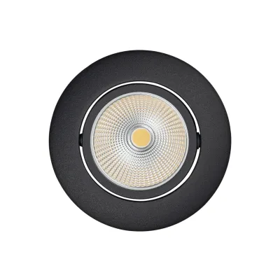 NOBILE LED Einbaustrahler 1857070323 | 5068 ECO Flat | Downlight 7,5W 3000K 480lm | Ra97 | Aluminium | schwarz-matt